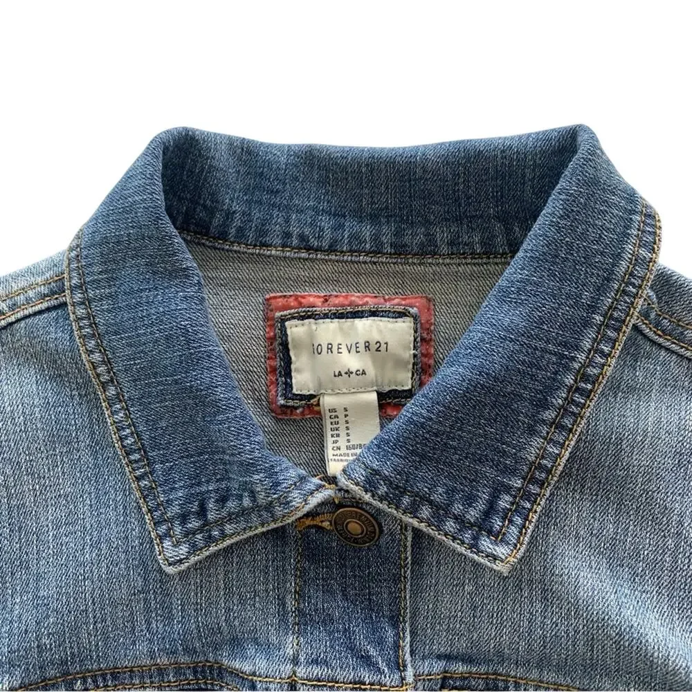 Via Penny Lane Reworked Apparel | Mac Miller Custom Graphic Denim Jacket Small - Picture 3 of 8